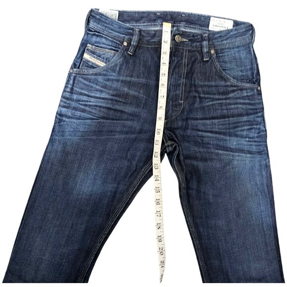 Men's Diesel Krooley W28 L30 Tapered Fit Slim Jeans Denim Division Dark Wash - Picture 11 of 14